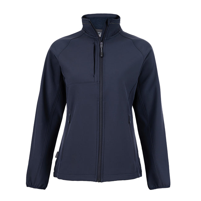 Navy - Front - Craghoppers Womens-Ladies Expert Basecamp Soft Shell Jacket