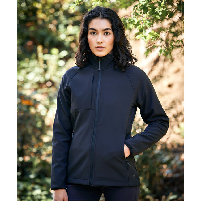 Navy - Back - Craghoppers Womens-Ladies Expert Basecamp Soft Shell Jacket