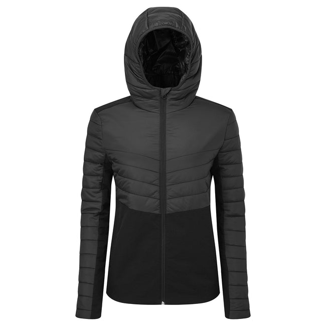 Black - Front - TriDri Womens-Ladies Insulated Soft Shell Jacket