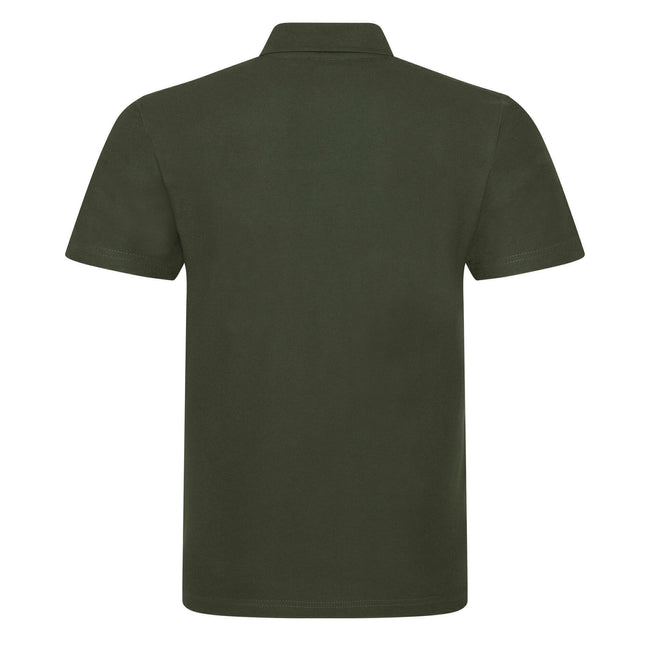 Khaki - Back - PRO RTX Mens Pro Polo Shirt