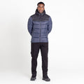 Ebony Grey-Black - Pack Shot - Dare 2B Mens Hot Shot Baffled Hooded Padded Jacket