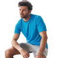 Sapphire Blue - Side - AWDis Cool Mens Recycled T-Shirt