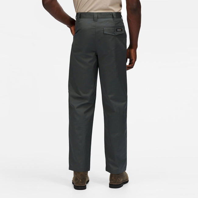 Sage Green - Side - Regatta Mens Combine Work Trousers