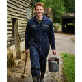 Navy - Back - Regatta Mens Pro Zip Insulated Coveralls