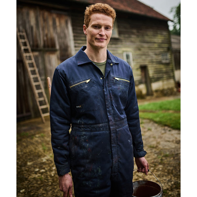 Navy - Pack Shot - Regatta Mens Pro Zip Insulated Coveralls