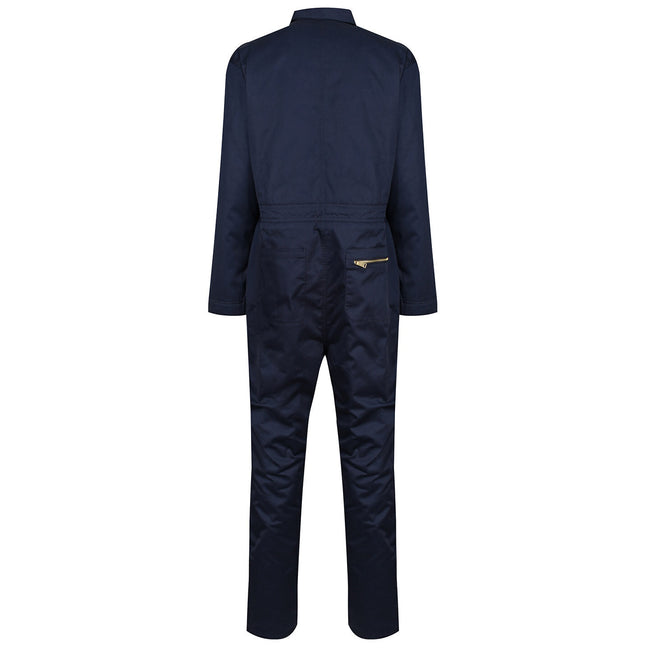 Navy - Close up - Regatta Mens Pro Zip Insulated Coveralls