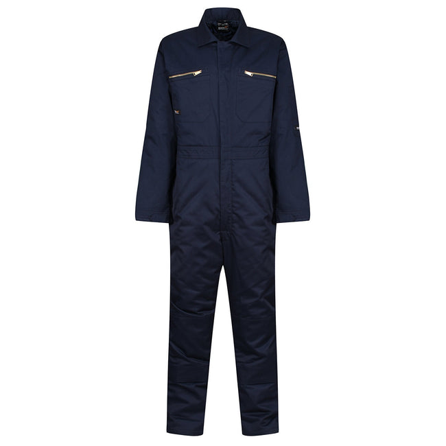 Navy - Front - Regatta Mens Pro Zip Insulated Coveralls