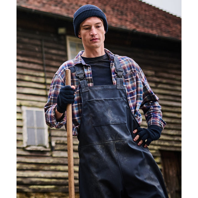 Navy - Side - Regatta Mens Stormflex Bib And Brace Trouser
