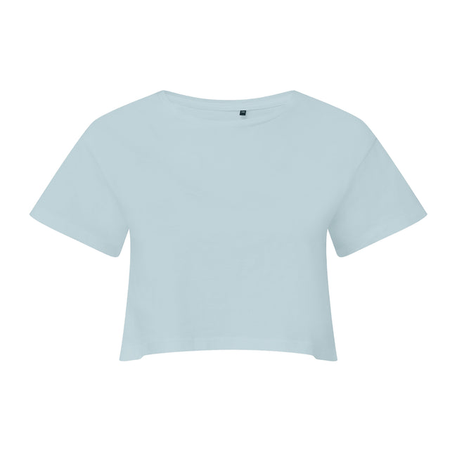 Sky Blue - Front - TriDri Womens-Ladies Crop Top