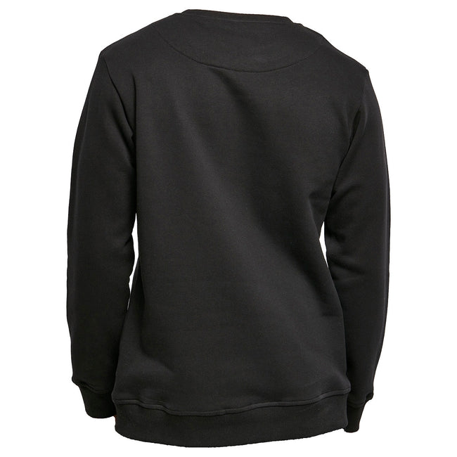 Black - Side - Build Your Brand Mens Basic Sweatshirt