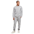 Heather Grey - Back - Build Your Brand Mens Basic Sweatshirt