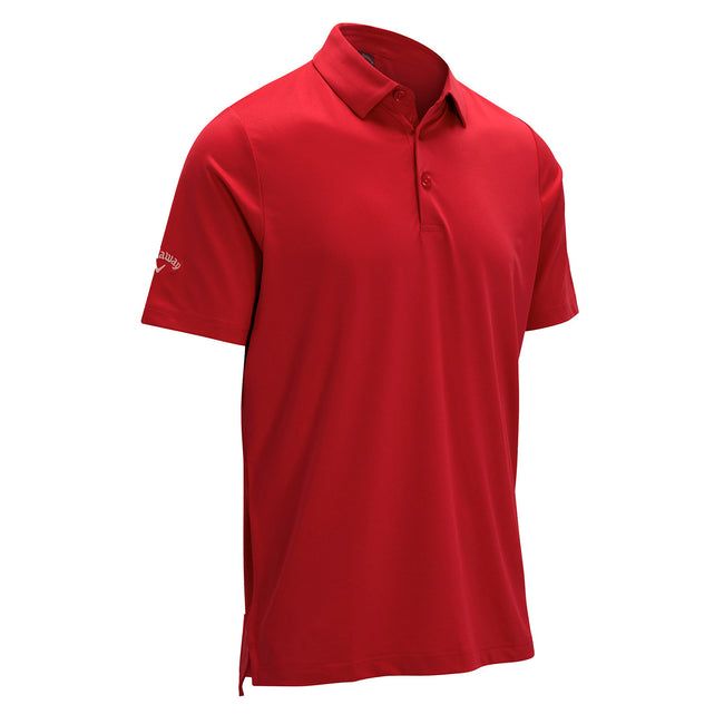 True Red - Front - Callaway Mens Solid Swing Tech Polo Shirt