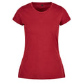 Burgundy - Front - Build Your Brand Womens-Ladies Basic T-Shirt