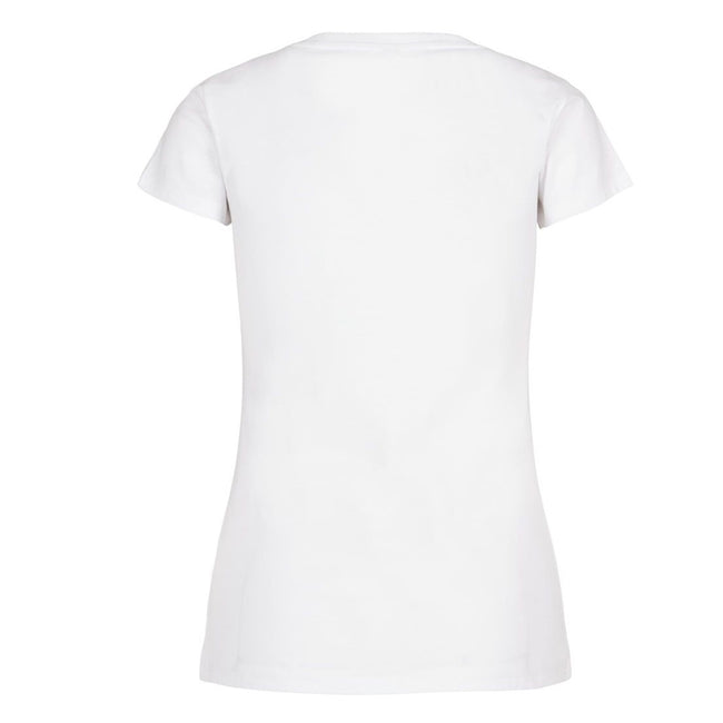 White - Side - Build Your Brand Womens-Ladies Basic T-Shirt