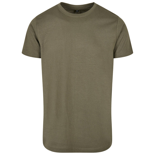 Olive - Front - Build Your Brand Mens Basic Round Neck T-Shirt
