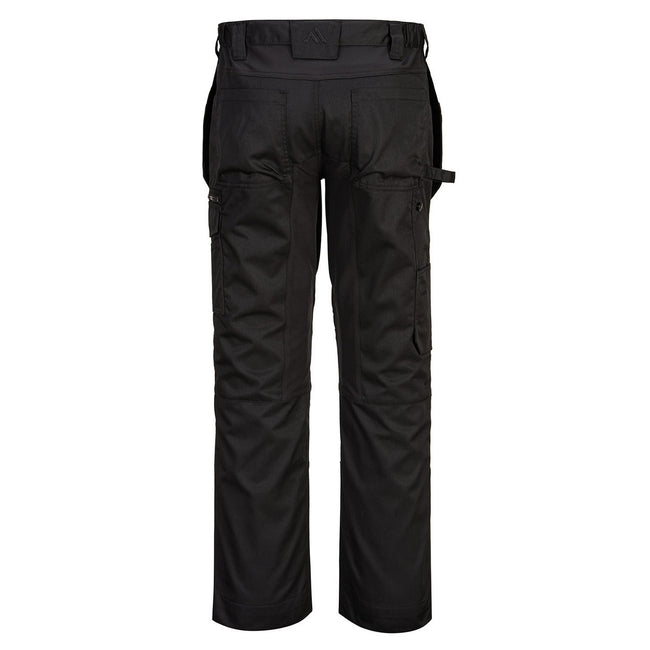 Black - Back - Portwest Mens WX2 Cargo Pants