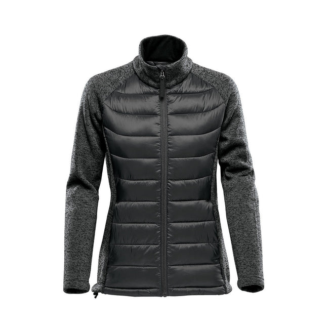 Black-Dolphin-Heather - Front - Stormtech Womens-Ladies Narvik Hybrid Soft Shell Jacket
