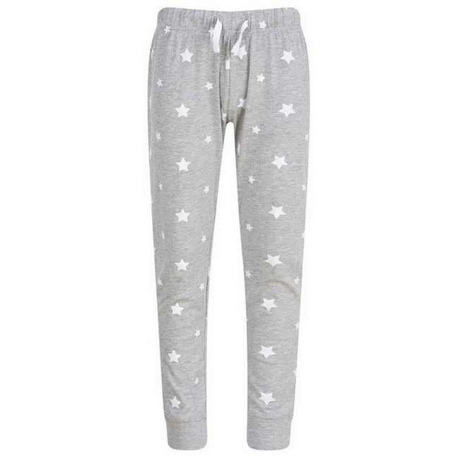 Heather Grey-White - Front - SF Childrens-Kids Lounge Pants