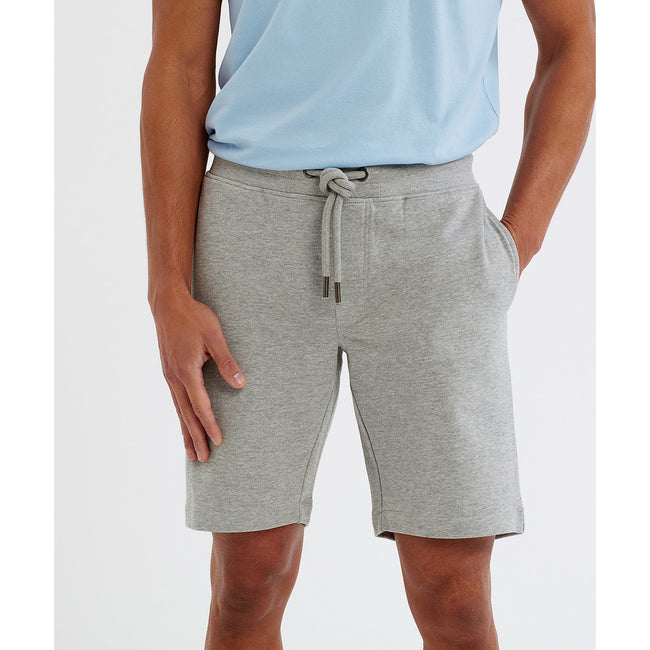 Heather Grey Melange - Side - Mens Recycled Jersey Shorts