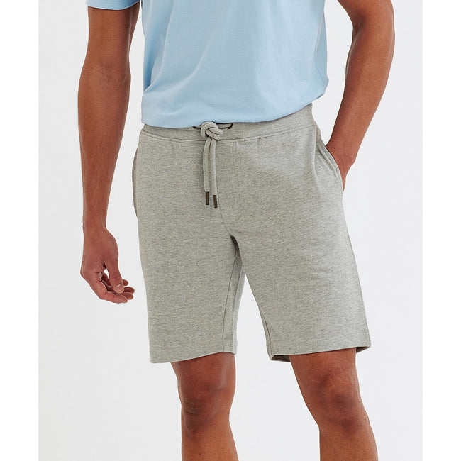 Heather Grey Melange - Lifestyle - Mens Recycled Jersey Shorts