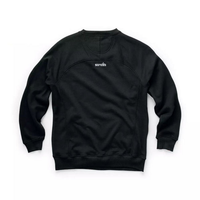 Black - Back - Scruffs Mens Work Sweatshirt