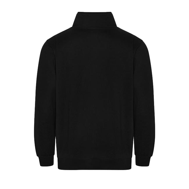 Black - Back - PRO RTX Mens Quarter Zip Sweatshirt