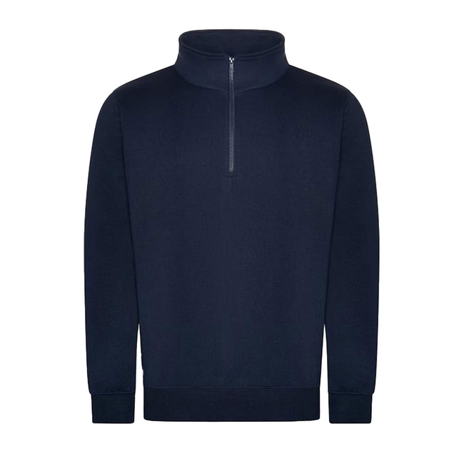 Navy - Front - PRO RTX Mens Quarter Zip Sweatshirt