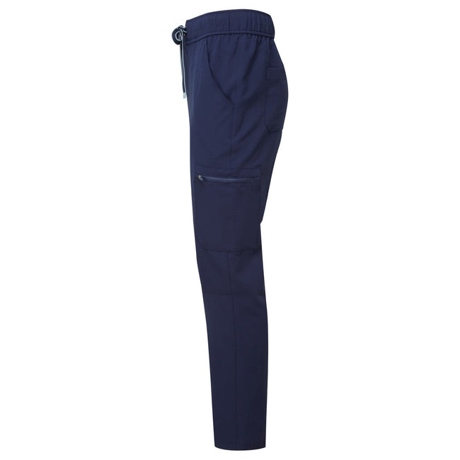 Navy - Side - Premier Mens Onna-Stretch Cargo Pants