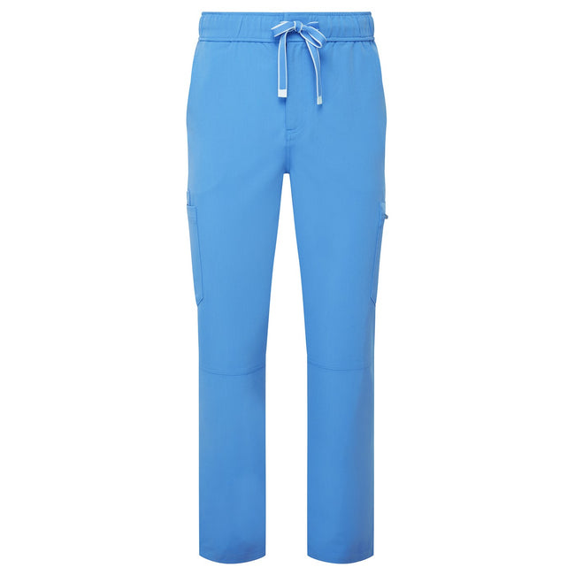 Ceil Blue - Front - Premier Mens Onna-Stretch Cargo Pants