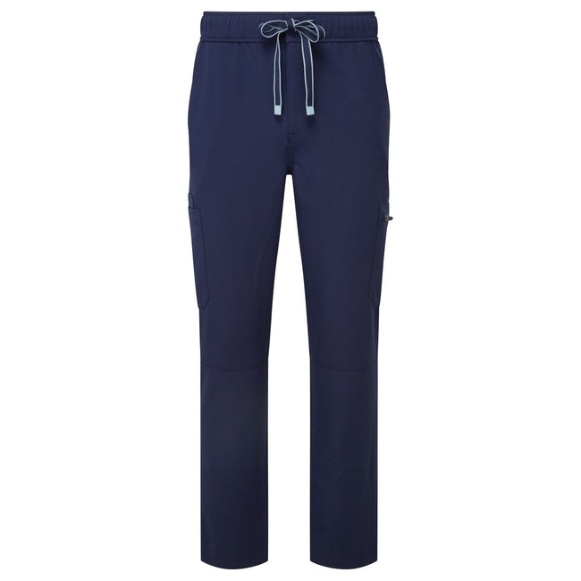 Navy - Front - Premier Mens Onna-Stretch Cargo Pants