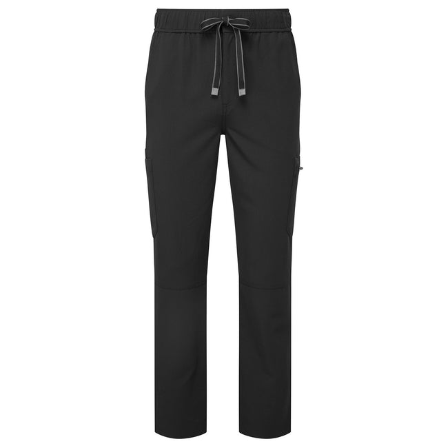 Black - Front - Premier Mens Onna-Stretch Cargo Pants