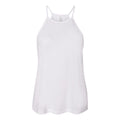 White - Front - BELLA + CANVAS Women's Flowy High-Neck Tank