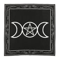Black-White - Front - Something Different Triple Moon Altar Cloth