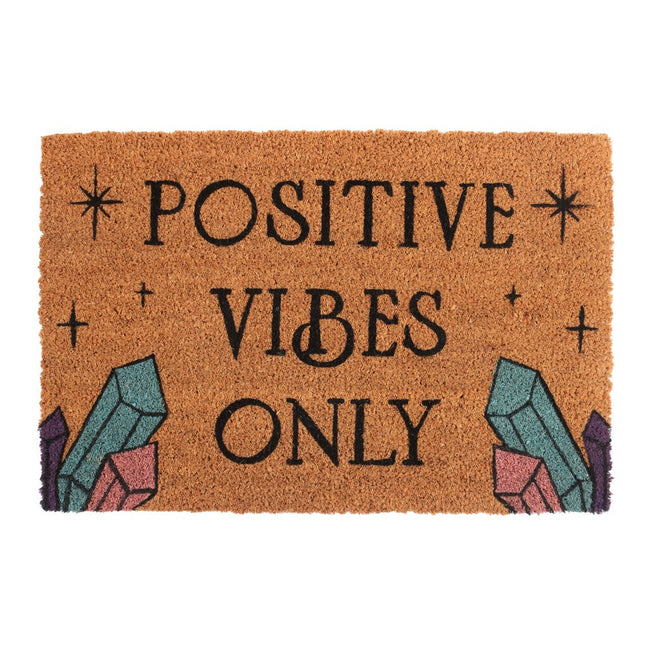 Natural - Front - Something Different Positive Vibes Only Door Mat
