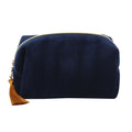 Blue-Gold - Back - Something Different Bee-utiful Velvet Cosmetic Bag
