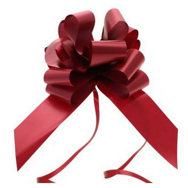 Burgundy - Front - Apac 2 Inch Pull Bows (Pack Of 20)
