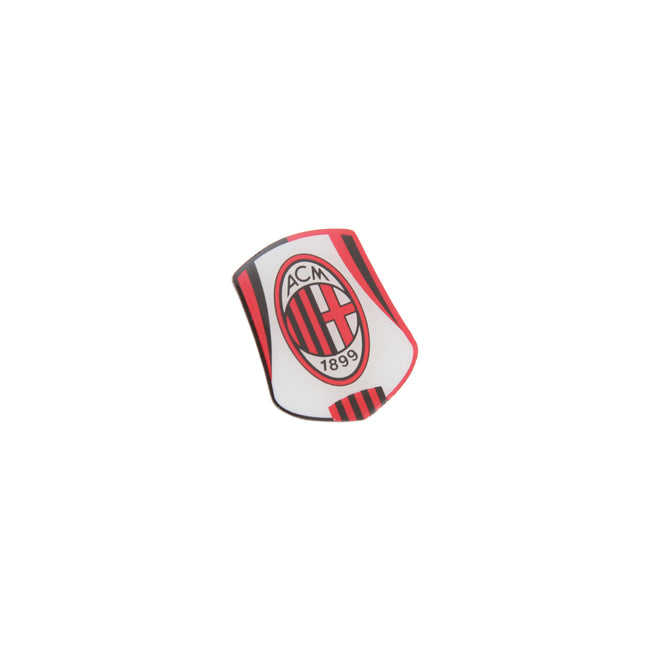 White-Black-Red - Front - AC Milan Official Metal Soccer Crest Button