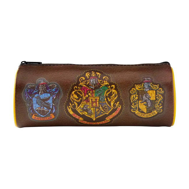 Multicolored - Back - Harry Potter Barrel Pencil Case
