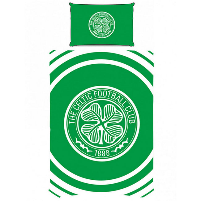 Green - Front - Celtic FC Official Pulse Single Duvet Set