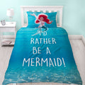 Multicolor - Front - Princess Ariel Kids Shellfie Reversible Single Duvet