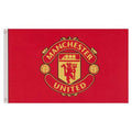Red - Front - Manchester United Core Crest Flag