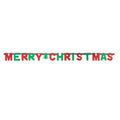 Red-Green - Front - Amscan Letter Christmas Banner