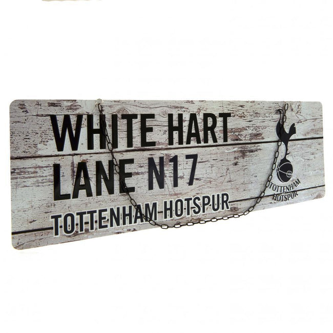 Gray-Black - Back - Tottenham Hotspur FC Rustic Street Sign