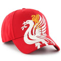Gray-Red - Back - Liverpool FC Liver Bird Baseball Cap