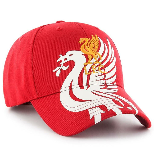 Gray-Red - Back - Liverpool FC Liver Bird Baseball Cap