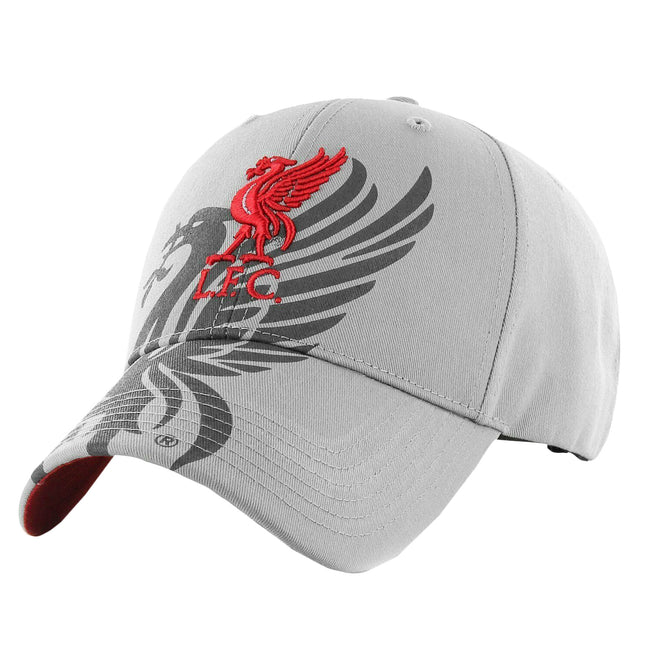 Gray-Red - Side - Liverpool FC Liver Bird Baseball Cap