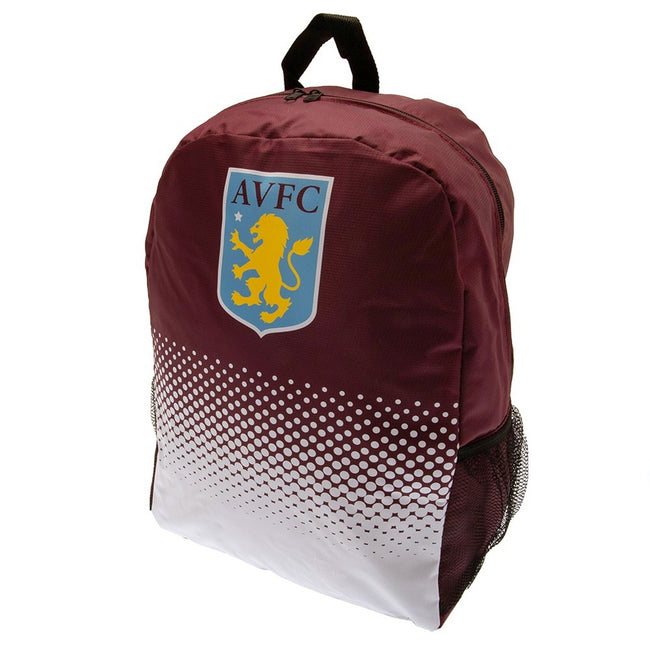 Claret Red-White - Back - Aston Villa FC Fade Knapsack