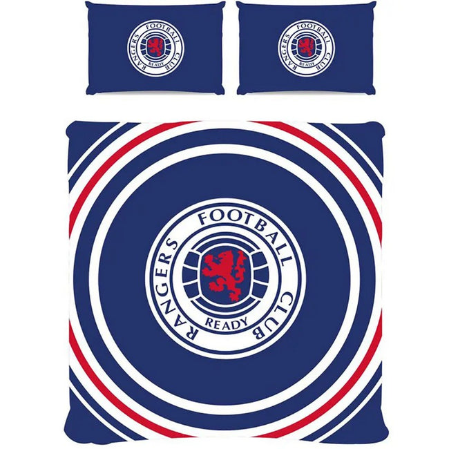 Royal Blue-White-Red - Front - Rangers FC Pulse Duvet Set