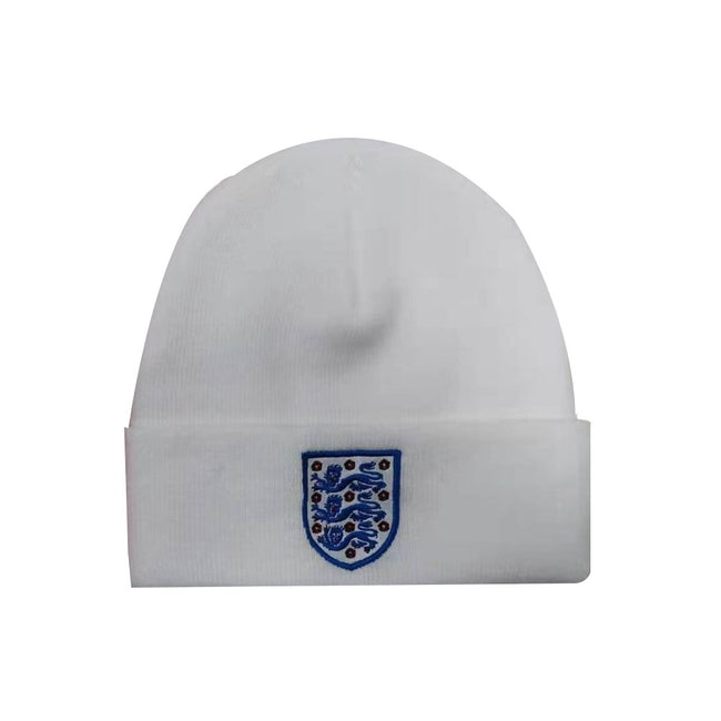 White - Front - England FA Knitted Cuffed Hat