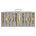 Gold - Front - Scream Machine Droplet Bauble (Pack of 10)